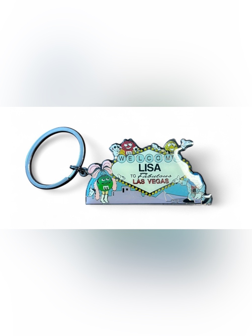 Las Vegas M&M Keychain Name Lisa 2005
